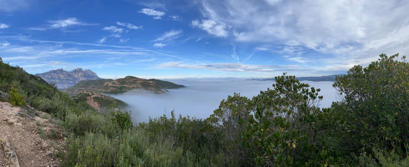Olesa de Montserrat en invierno